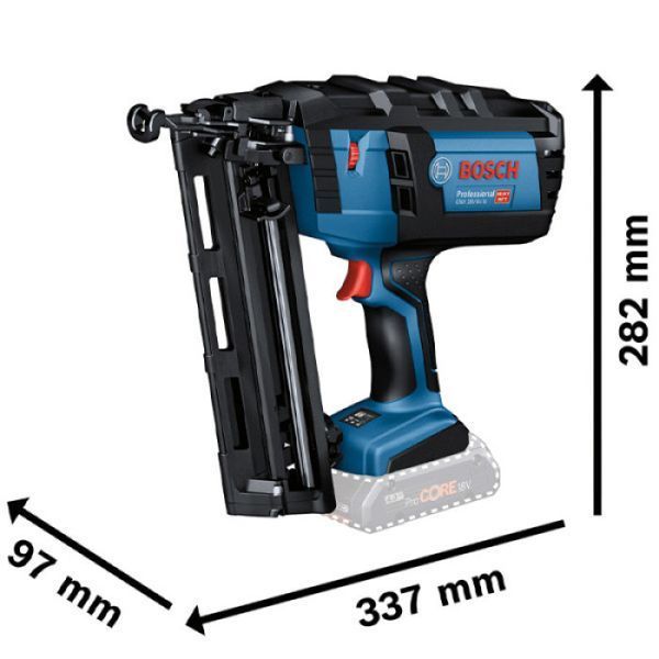 Акумуляторний цвяхозабивач Bosch GNH 18V-64M + 2x акумулятори 18V ProCORE 4,0Ah + LBoxx 0601481003 601481003 фото