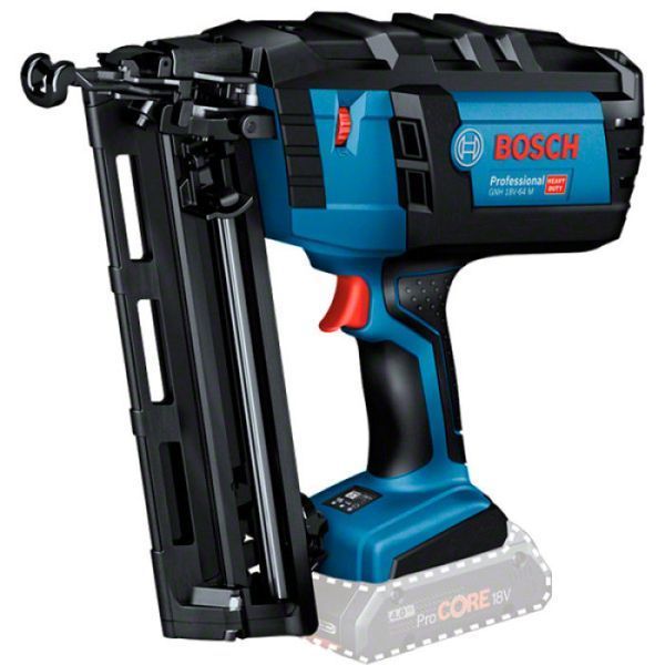 Акумуляторний цвяхозабивач Bosch GNH 18V-64M + 2x акумулятори 18V ProCORE 4,0Ah + LBoxx 0601481003 601481003 фото