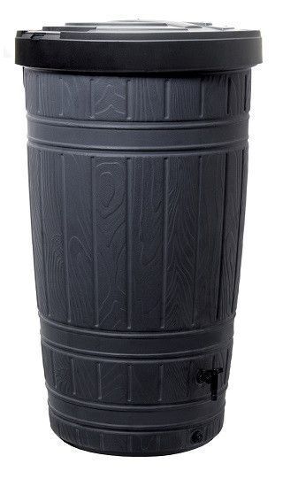 Ємність для збору дощової води Prosperplast Woodcan, 265 л чорна 5905197595597 фото