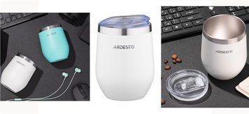 Термокухоль Ardesto Compact Mug 350 мл, нержавіюча сталь, білий AR2635MMW фото