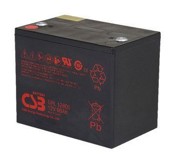 Акумулятор для ДБЖ 12 В 80 Аг CSB GPL12800 (GPL12800) GPL12800 фото