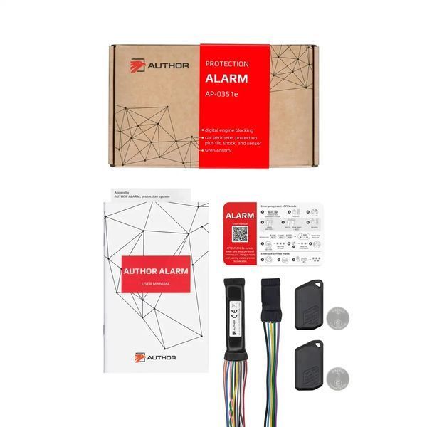 Сигналізація AUTHOR ALARM AP-0351e Bluetooth 2CAN-2LIN +author Tele Compass GSM/GPS AUTHOR ALARM GSM/GPS фото