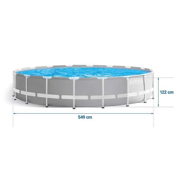 Басейн каркасний 21в1 INTEX 26732, 549 х 122 см, сірий DM-26732-21W1 фото