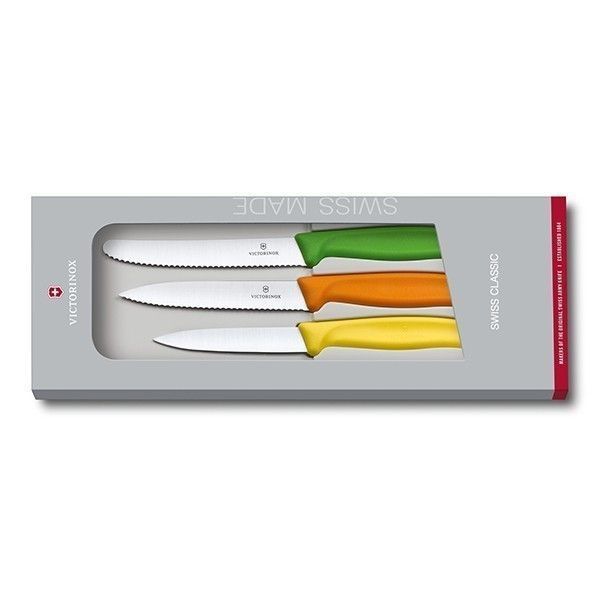 Набір кольорових ножів Victorinox Swiss Classic 3 шт. в подарунковій упаковці 6.7116.31G 6.7116.31G фото