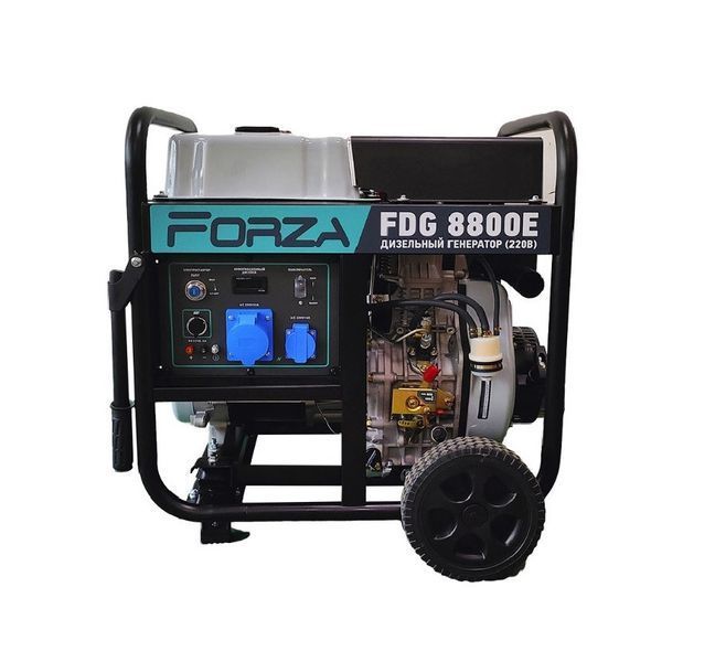 Генератор дизельний FORZA FDG8800E 220 В з електростартером DD0006276 фото