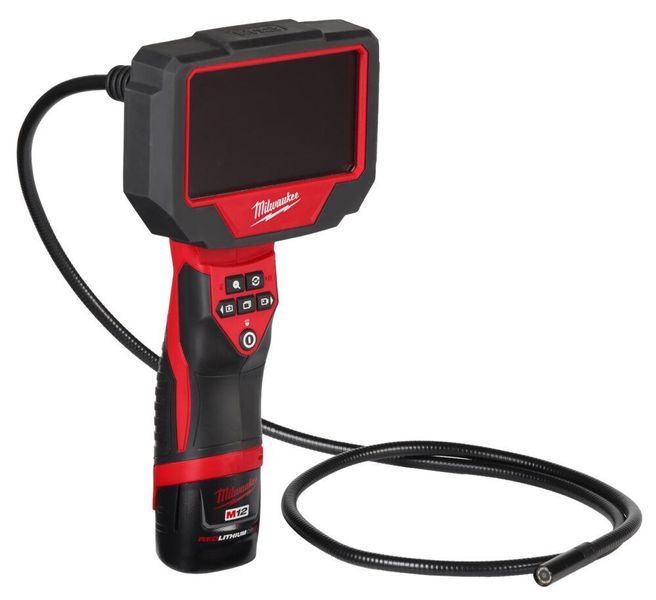 Камера цифрова акумуляторна MILWAUKEE, M12 360IC12-201C, 1м (зарядний пристрій С12 С, 1 акумулятор 2Ач, кейс) 4933480740 фото