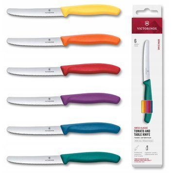 Набір ножів для томатів Victorinox Swiss Classic 6 ножів 11см хвил кольор 6.7836.6C1 6.7836.6C1 фото