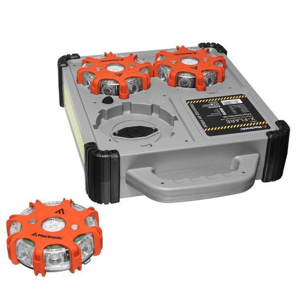 Комплект фонарей профессиональных Mactronic X-Flare (30 Lm) Red/Blue/Amber Recharg 12v/220V Magnetic (PSD0112) DAS302492 фото
