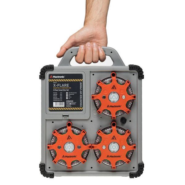 Комплект фонарей профессиональных Mactronic X-Flare (30 Lm) Red/Blue/Amber Recharg 12v/220V Magnetic (PSD0112) DAS302492 фото