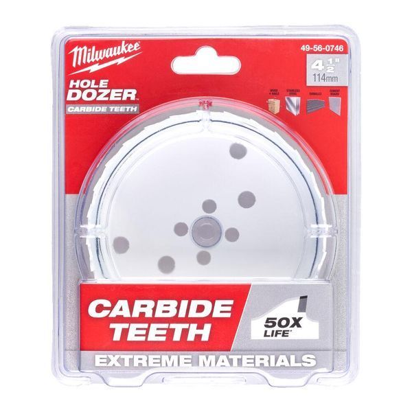 Коронка Bi-Metal Carbide MILWAUKEE, діаметр 114мм 49560746 фото