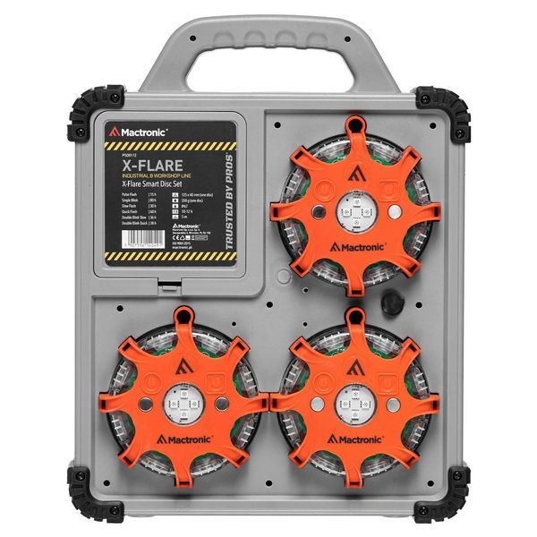 Комплект фонарей профессиональных Mactronic X-Flare (30 Lm) Red/Blue/Amber Recharg 12v/220V Magnetic (PSD0112) DAS302492 фото