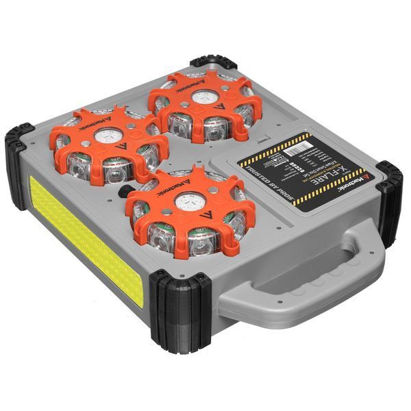 Комплект фонарей профессиональных Mactronic X-Flare (30 Lm) Red/Blue/Amber Recharg 12v/220V Magnetic (PSD0112) DAS302492 фото