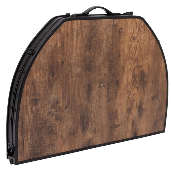 Стіл Bo-Camp Woodbine Oval 100x70 cm Black/Wood look (1404185) DAS302783 фото