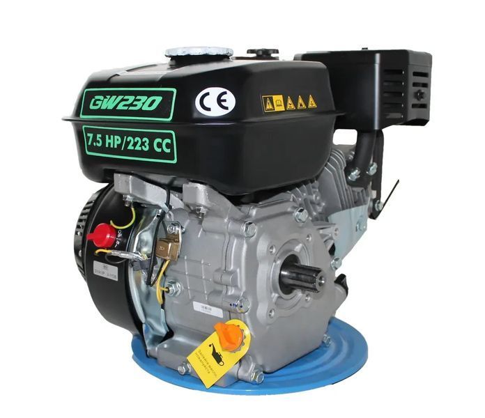 Двигатель бензиновий grunwelt 230f-т25 new евро 5 (7,5 л.с., шлици 25 мм) 20067 фото