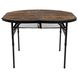 Стіл Bo-Camp Woodbine Oval 100x70 cm Black/Wood look (1404185) DAS302783 фото 2