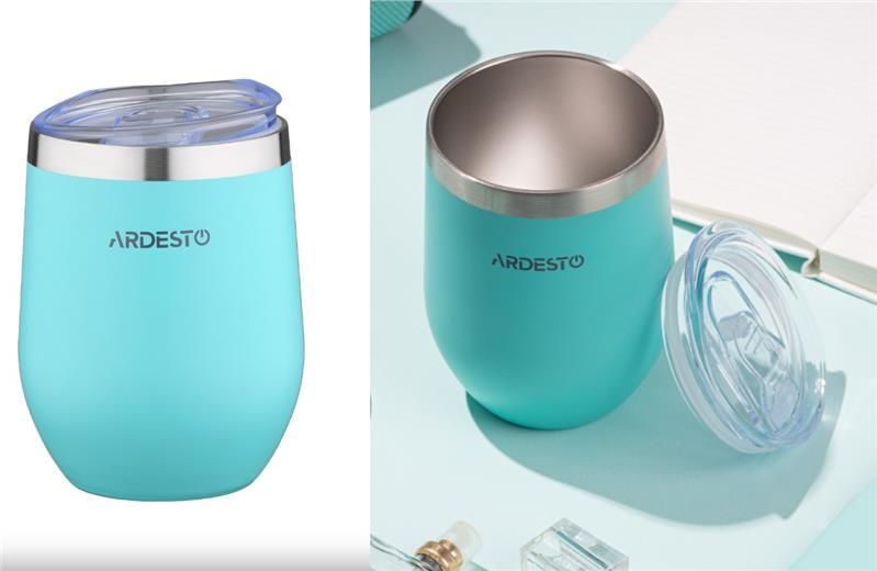 Термокухоль Ardesto Compact Mug 350 мл, нержавіюча сталь, блакитний AR2635MMS фото