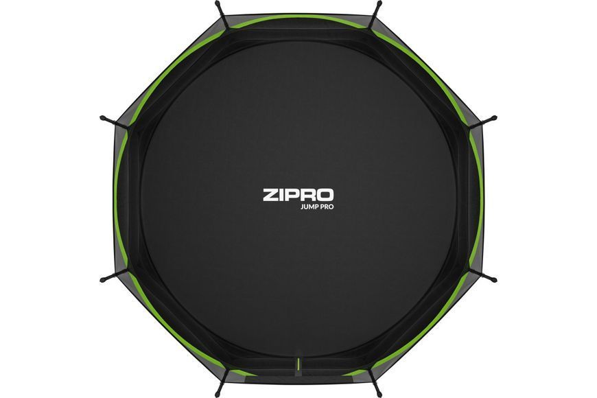 Батут Zipro Jump Pro з внутрішньою сіткою 12 футів 374 см чорно-зелений 5902659840684 5902659840684 фото