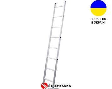 Алюминиевая односекционная лестница 8 ступеней UNOMAX VIRASTAR VSL008 фото