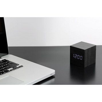 Смарт-будильник на акумуляторі Gingko WOODEN CUBE, дерево венге (GK08W10) GK08W10 фото