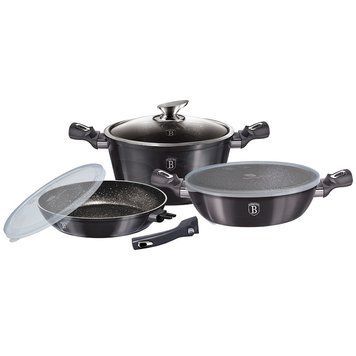 Набір посуду 6 предметів Berlinger Haus Metallic Line Carbon Pro Edition (BH-7052) BH-7052 фото