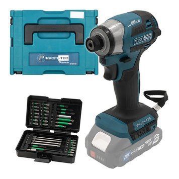 Акумуляторний імпульсний гвинтоверт PROFI-TEC PID1820BL POWERLine (без акумулятора та зарядного пристрою, кейс) 008177P фото