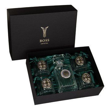 Набір горілчаної серії BOSS CRYSTAL РОЗВІДКА з графіном 4 келихи кришталь B5GUR2PGD фото