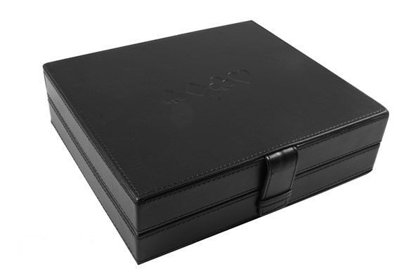 Настольная игра Duke для покера в черном кожаном кейсе (SG3040) SG3040 фото
