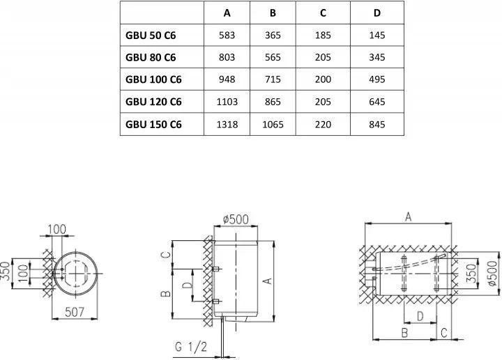 Електричний водонагрівач Gorenje GBU 80 C6 (GBU80V9) 762041 фото