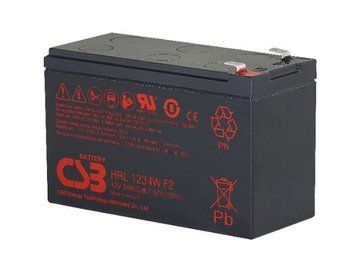 Акумулятор для ДБЖ 12В 9 Аг CSB HRL1234W (HRL1234W) HRL1234W фото