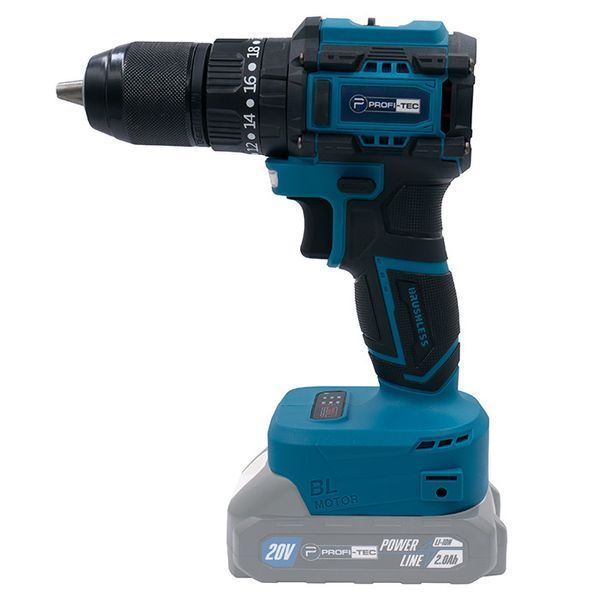Акумуляторний шуруповерт PROFI-TEC PCD5220BL POWERLine (2&times;PT2020MP (2.0 Аг), зарядний пристрій) 006294P фото