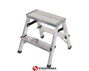 Двухсторонняя алюминиевая стремянка VIRASTAR Step Stool 2x2 ступеней DR125ALDD2 фото