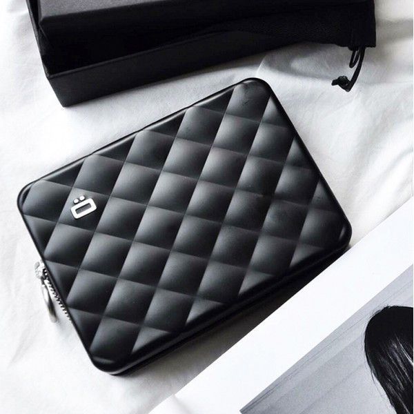 Гаманець на блискавці OGON Quilted Passport, чорний QP_Black QP_Black фото