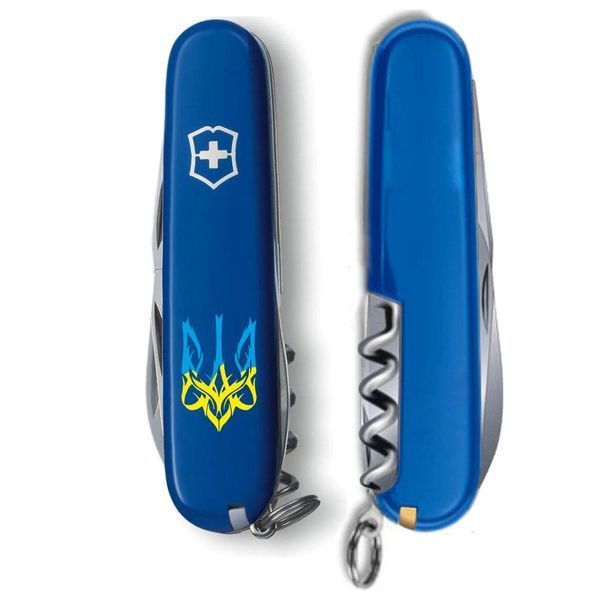 Складаний ніж Victorinox SPARTAN UKRAINE Тризуб готичний синьо-жовт. 1.3603.2_T0636u 1.3603.2_T0636u фото