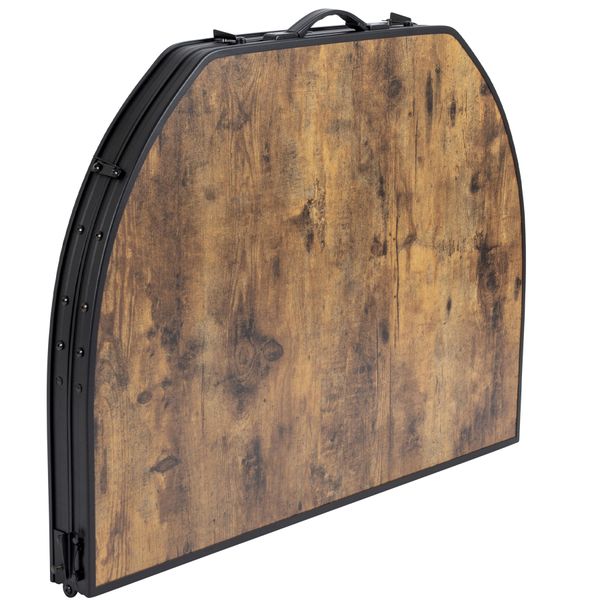 Стіл Bo-Camp Melrose Oval 120x80 cm Black/Wood look (1404220) DAS302785 фото