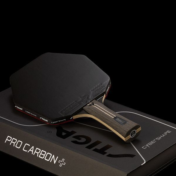 Ракетка для настільного тенісу Stiga Pro Carbon Plus Cybershape 5 Star FL (1215-0401-35) 931184 фото