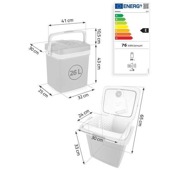 Холодильник туристичний Berdsen Icemax 26 л чорний 5903890628253 фото