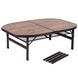 Стіл Bo-Camp Melrose Oval 120x80 cm Black/Wood look (1404220) DAS302785 фото 2