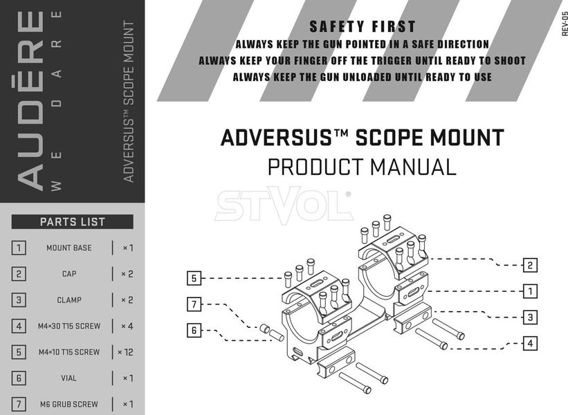 Моноблок AUDERE Adversus Gen 2 Diam 30 H38 20 Moa AD0009 фото