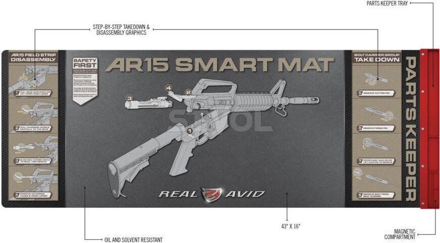 Килимок REAL AVID для чищення AR15 AVAR15SM фото