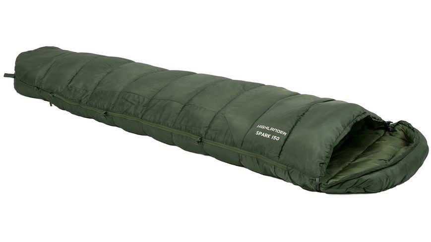 Спальний мішок Highlander Phoenix Spark 150/+4&deg;C Olive Green Left (SB242-OG) 929693 фото