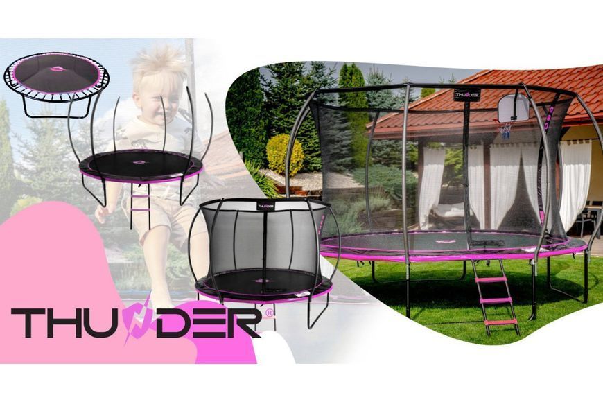 Батут THUNDER INSIDE ULTRA 14FT рожевий INSIDE-ULTRA-14FT-PINK INSIDE-ULTRA-14FT-PINK фото