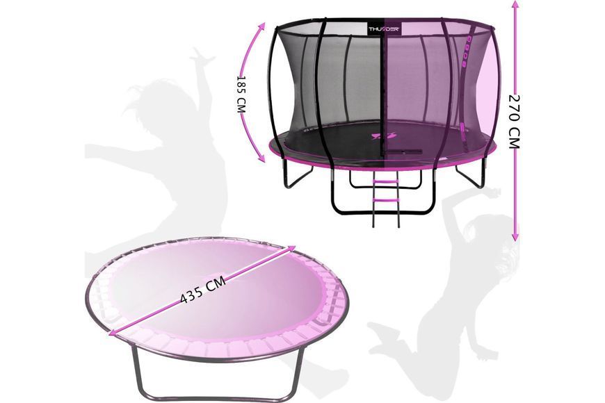 Батут THUNDER INSIDE ULTRA 14FT рожевий INSIDE-ULTRA-14FT-PINK INSIDE-ULTRA-14FT-PINK фото