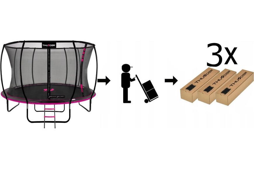 Батут THUNDER INSIDE ULTRA 14FT рожевий INSIDE-ULTRA-14FT-PINK INSIDE-ULTRA-14FT-PINK фото