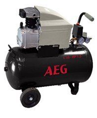Компрессор поршневой прямоприводной AEG L50 (ресивер 50 л/ пр-сть 170 л/мин) FIAC 1129980991 (Италия) 1129980991 фото