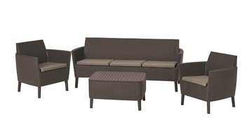 Комплект садових меблів Keter Salemo 3 seater set, коричневий 8711245158693 фото