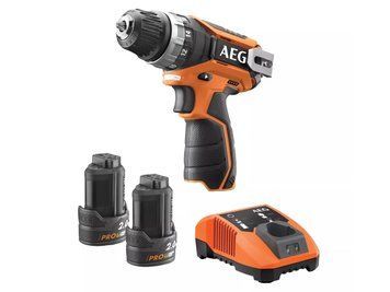 Шуруповерт AEG BS 12C2 LI-202B, 12В, 2 х 2.0 Аг, 34 Нм, 1500 об/хв 4935448465 фото