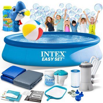 Басейн надувний 15в1 INTEX 28142, 396 x 84 см + машина для створення бульбашок DM-28142-M фото