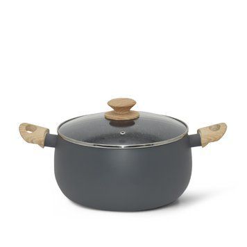 Кастрюля Fissman LANA 20x10 см / 3,2 л со стеклянной крышкой алюминий с антипригарным покрытием (14498) 14498 фото