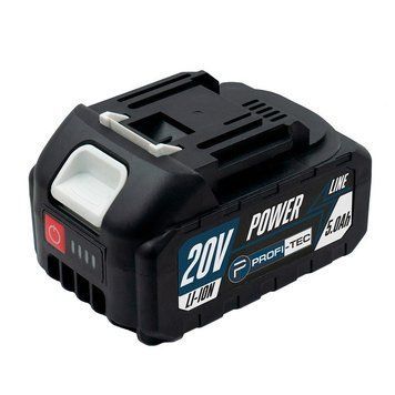 Аккумуляторная батарея PROFI-TEC PT2050HE POWERLine (20 В / 4.0 Ач, высокотоковая, с индикатором) 005624P фото