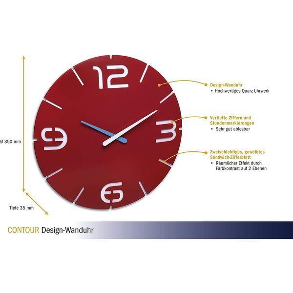 Настінний годинник TFA &ldquo;CONTOUR&rdquo; (60304705) 60304705 фото